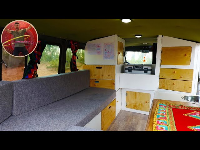 Rustic Camper Van Conversion Under $1.000 – Full Tour