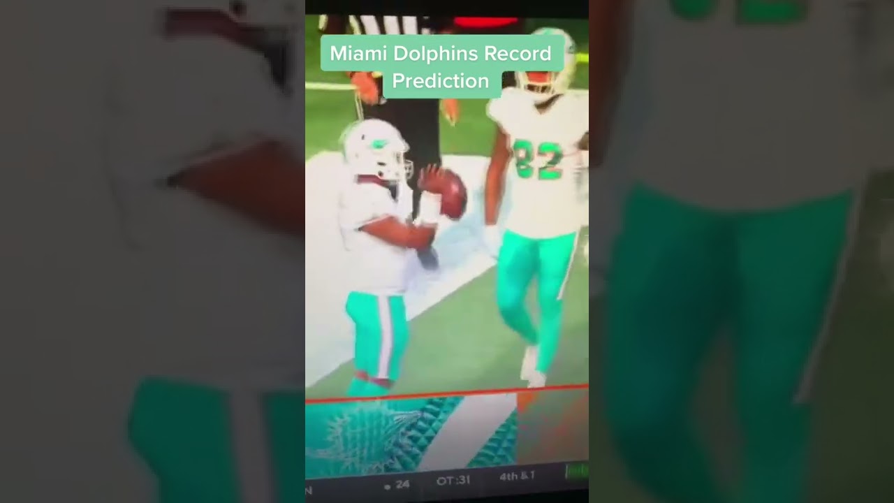 Miami Dolphins 2022-2023 Record Prediction.