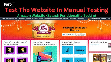 Amazon search functionality | Amazon Website Testing in Manual Testing | @BeingAProgrammer