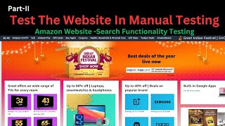 Amazon search functionality | Amazon Website Testing in Manual Testing | @BeingAProgrammer screenshot 5