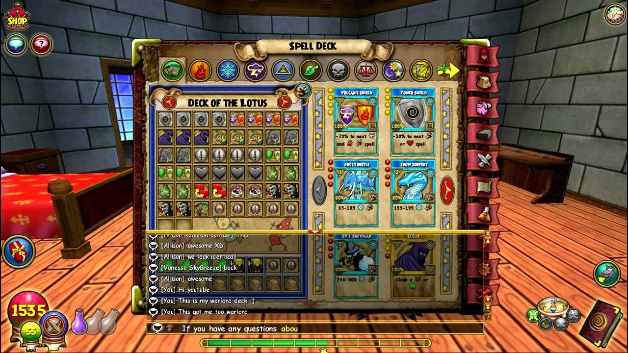 A WarLords Level 30 Death PvP Deck - Wizard101