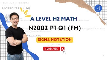 [Sigma Notation] N2002 P1 Q1 (FM)  - H2 Math Tuition @ Tim Gan Math