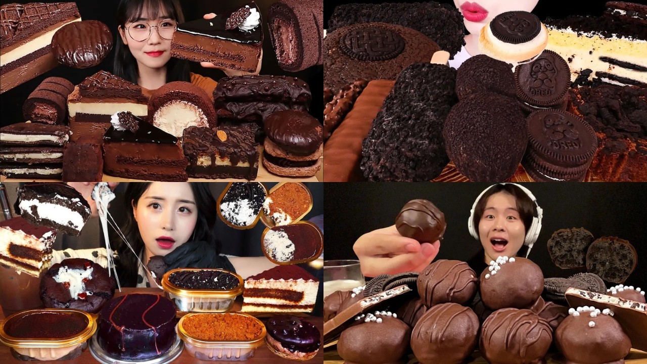 🍫 ULTIMATE CHOCOLATE DESSERT ASMR MUKBANG 🤎 Oreo, Lava Cake & Truffle Compilation