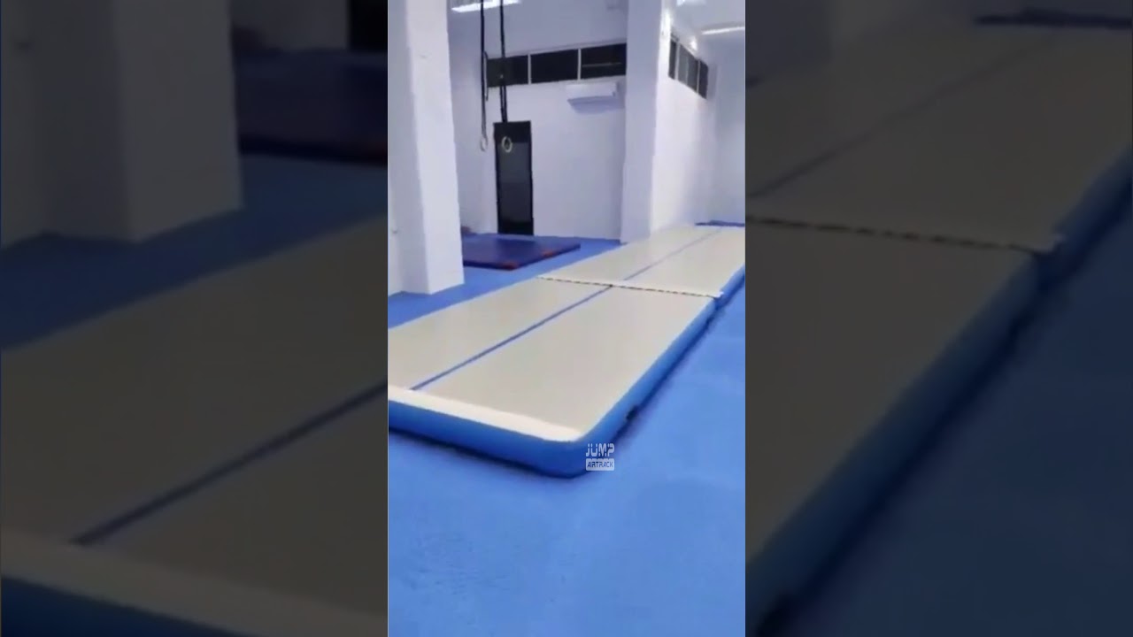 Blue Gymnastics Air Track Tumbling Feedback Video From Customers