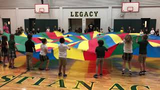 Legacy Christian Academy First Grade PE with a Parachute