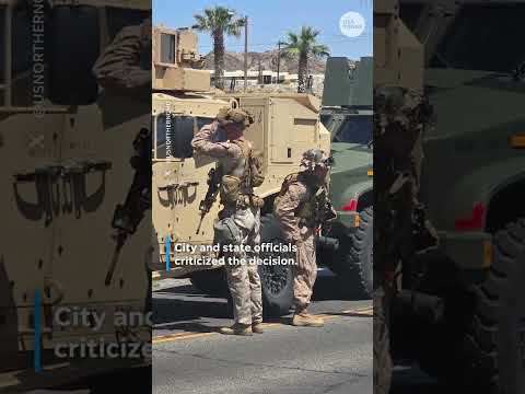 Trump administration deploys active-duty marines to Los Angeles ICE protests