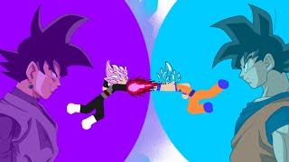 Goku Vs Goku Black - Draw Cartoons 2