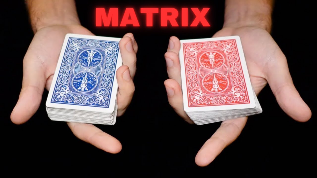 Matrix Magic Card LES CARTES MATRIX - TOUR DE MAGIE SUPER FACILE EXPLIQUÉ - YouTube