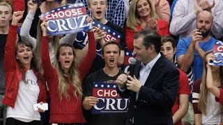 Ted Cruz rallies supporters in Provo, Utah