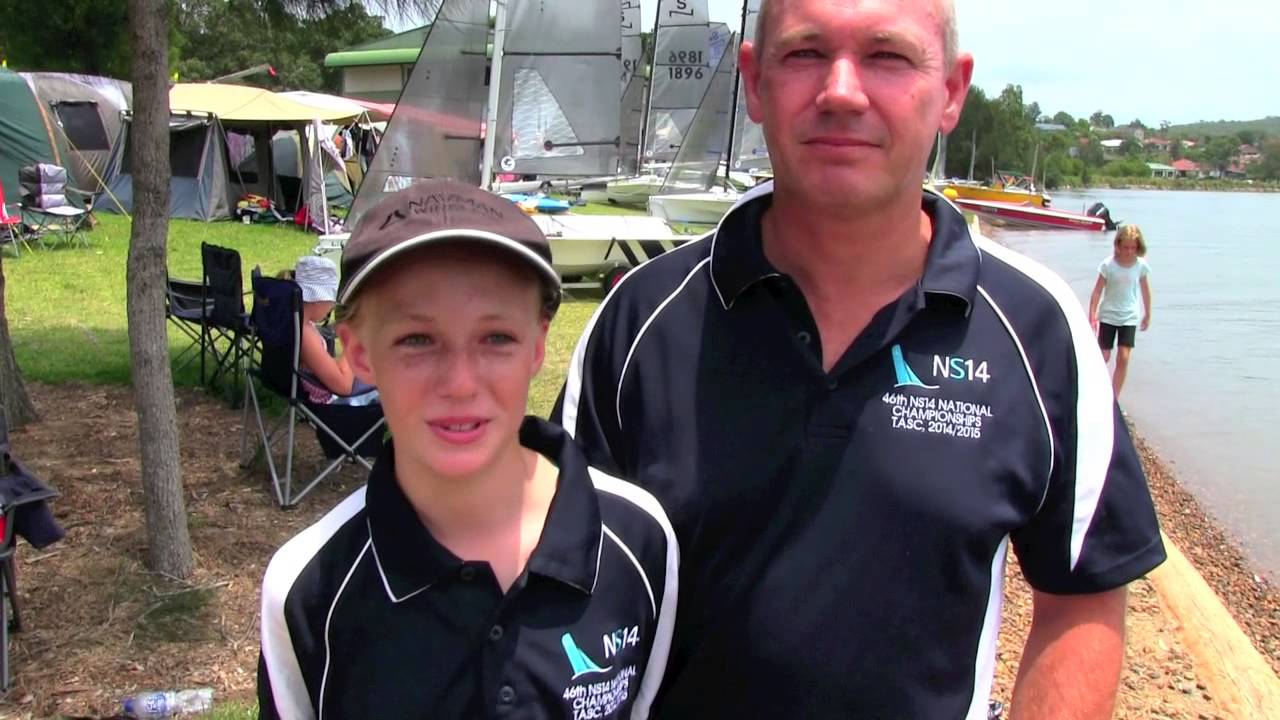 Ross and Annika Hansen at Teralba Sailing Club
