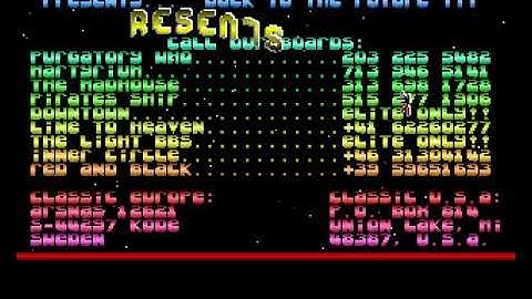 Classic   Back to The Future 2 HYPERSPIN AMIGA INTRO CRACKTRO DEMO COMMODORE NOT MINE VIDEOS