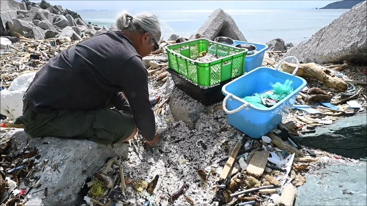 2024どう拾う!?06 #海ごみバカのクソじじい #ゴミ問題 #鬼ごみ拾い