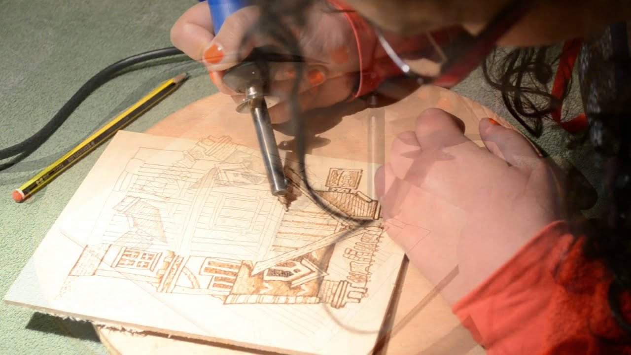 Tutorial Pirografia - English House - Pyrography - YouTube