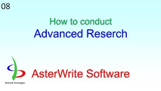 AsterWrite for Advanced Research