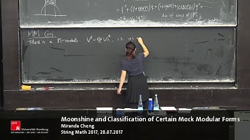 Miranda Cheng - Moonshine and Classification of Certain Mock Modular Forms