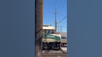 Two Amtrak Cascades trains meet! #railway #railtrack #railway #train #railfan  #amtrak #foamer #gevo
