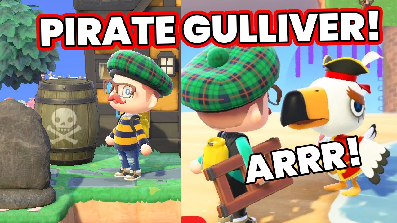 Gulliver the Pirate & Items in Animal Crossing New Horizons