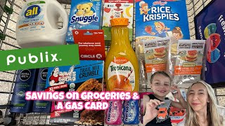 PUBLIX HAUL 4/174/23 | EASY GROCERY DEALS + GAS CARD!