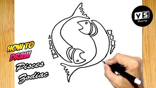 How to draw Pisces Zodiac