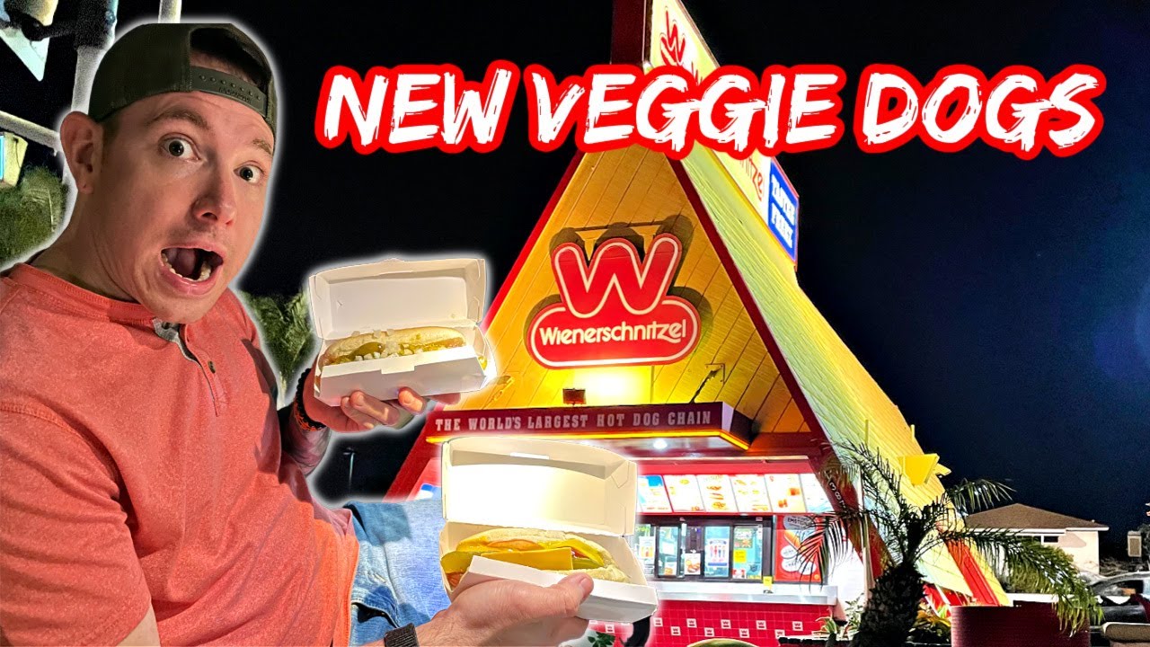 Trying the NEW Wienerschnitzel VEGGIE DOGS! YouTube