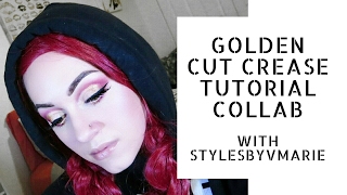Golden Cut Crease Collab | Styles By VMarie