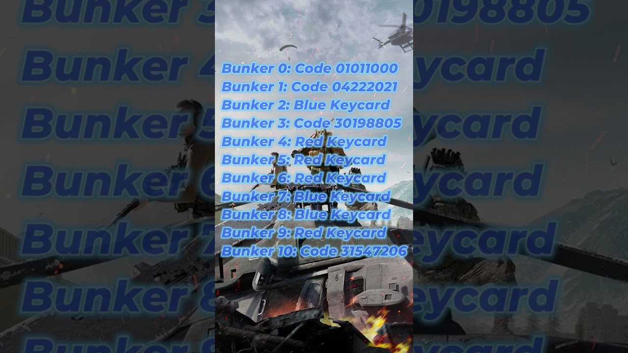 COD Warzone 🔑 Secret Bunker Codes! 