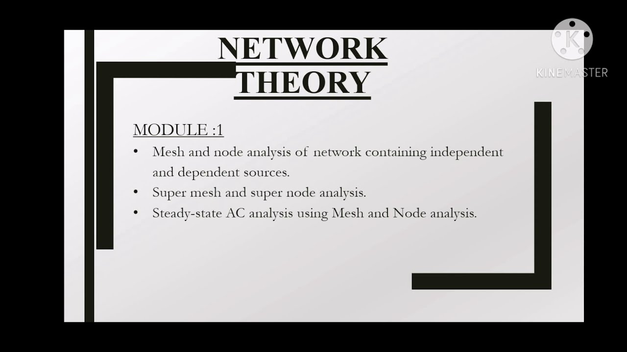 Network theory module 1 - YouTube