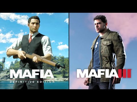 Видео: Сравнение Mafia Remake и Mafia 3: система повреждений, ФИЗИКА, стрельба (Детальное сравнение)