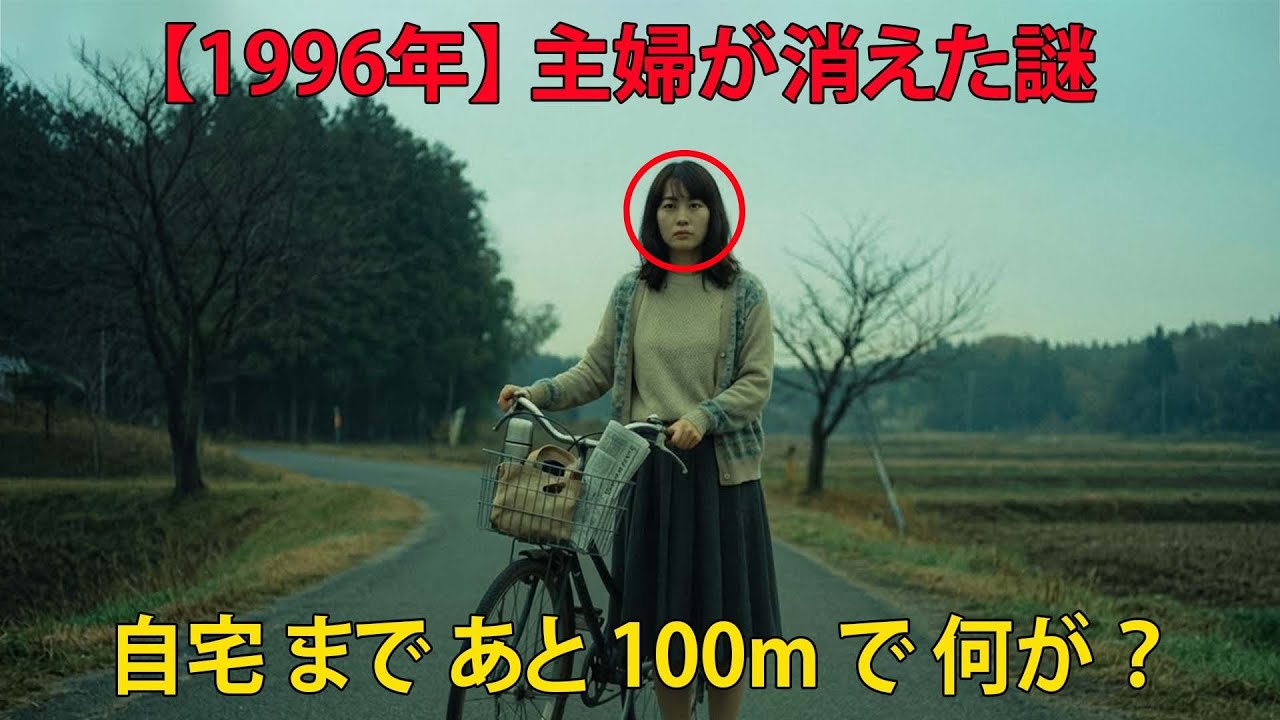 1996年、買い物帰りに忽然と消えた主婦――自転車も荷物も残されたままの“100メートルの空白”とは？