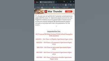 🔥 SOLVED PDF - ISC Computer Specimen Paper 2023 #isc #iscomputer #isc2023