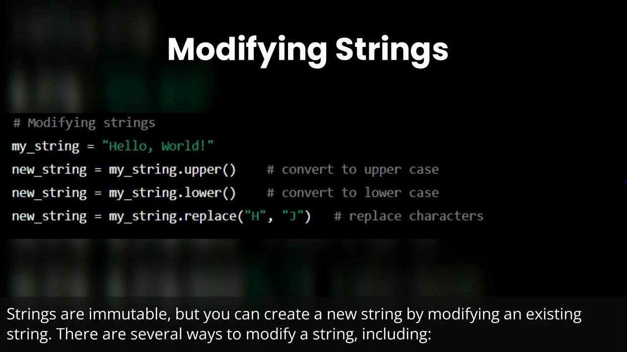 Learn Python: Strings - YouTube