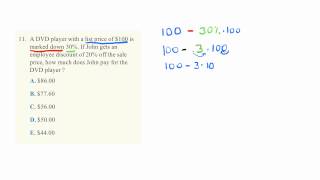 ACT Practice Exam - Math Set 2 Question 11