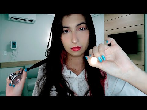 ASMR Paciente no hospital recuperando a memória | Roleplay Médica
