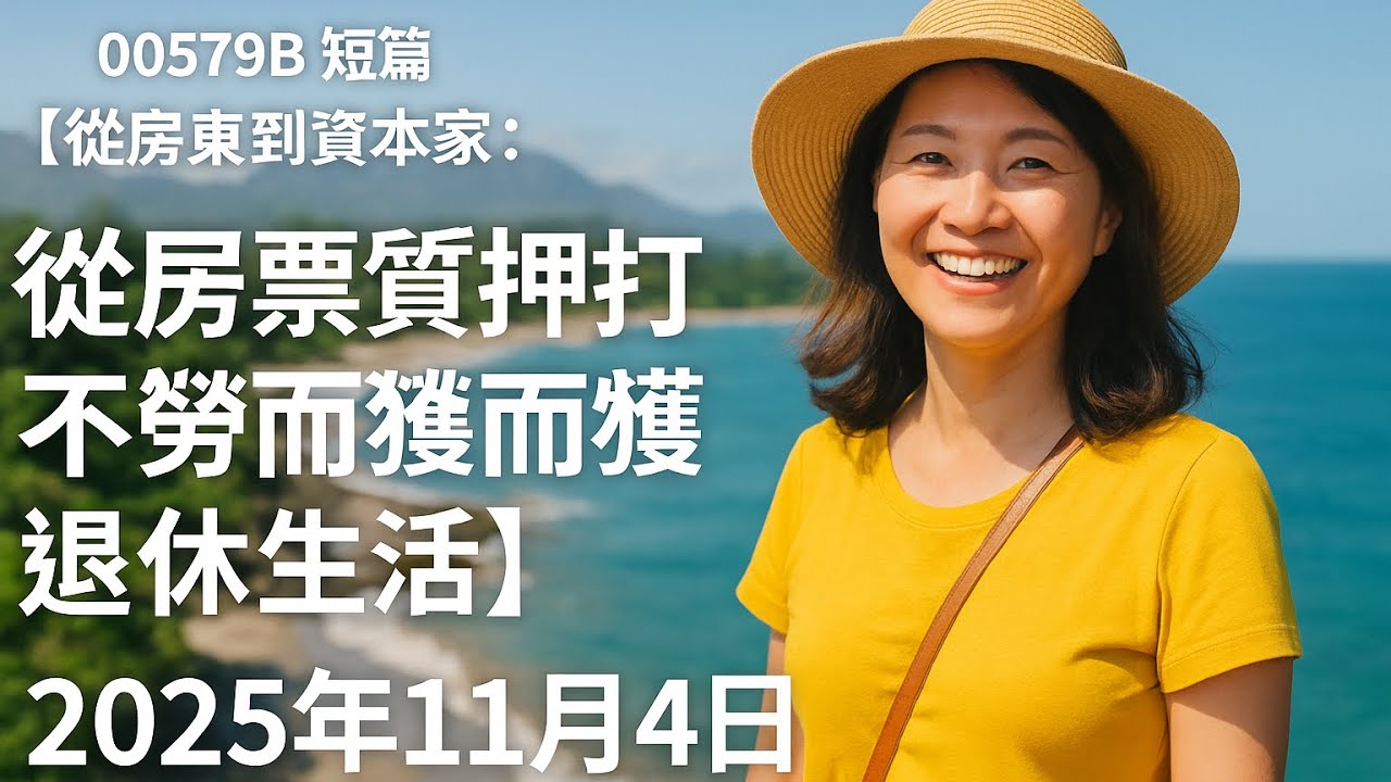 00579B 短篇【從房東到資本家：用股票質押打造不勞而獲的退休生活】2025年11月4日