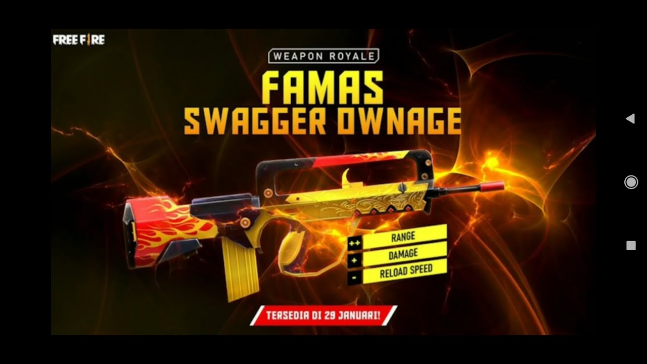 New Weapon Royal Gun Famous New Skin Free Fire Youtube