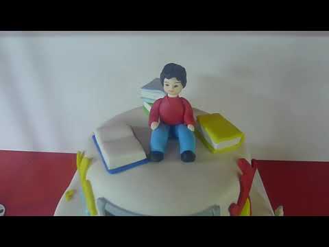 სასკოლო ტორტი „ბიჭუნა წიგნებით“, ტორტები შეკვეთით 593 756 700, \"გრანტის ტორტები\"