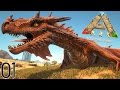 Bienvenue chez les dragons et dinosaures   ark scorched earth  ep1