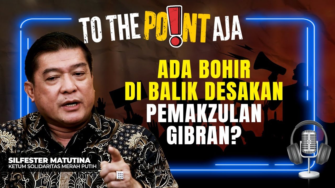Desakan Pemakzulan Dibekingi Politisi Senior yang Anaknya Ngebet Gantikan Gibran? | To The Point Aja