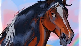 DeviantArt horse tutorial speedpaint