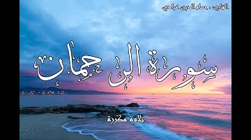 سورة الرحمان مكررة 3 مرات تلاوة هادئة تشفي القلوب | حسام الدين عبادي