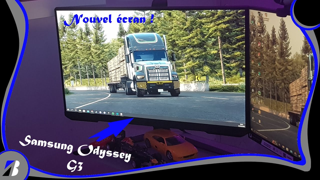 Ecran PC Gaming Samsung Odyssey G3 24'' Full HD Noir - Ecrans PC