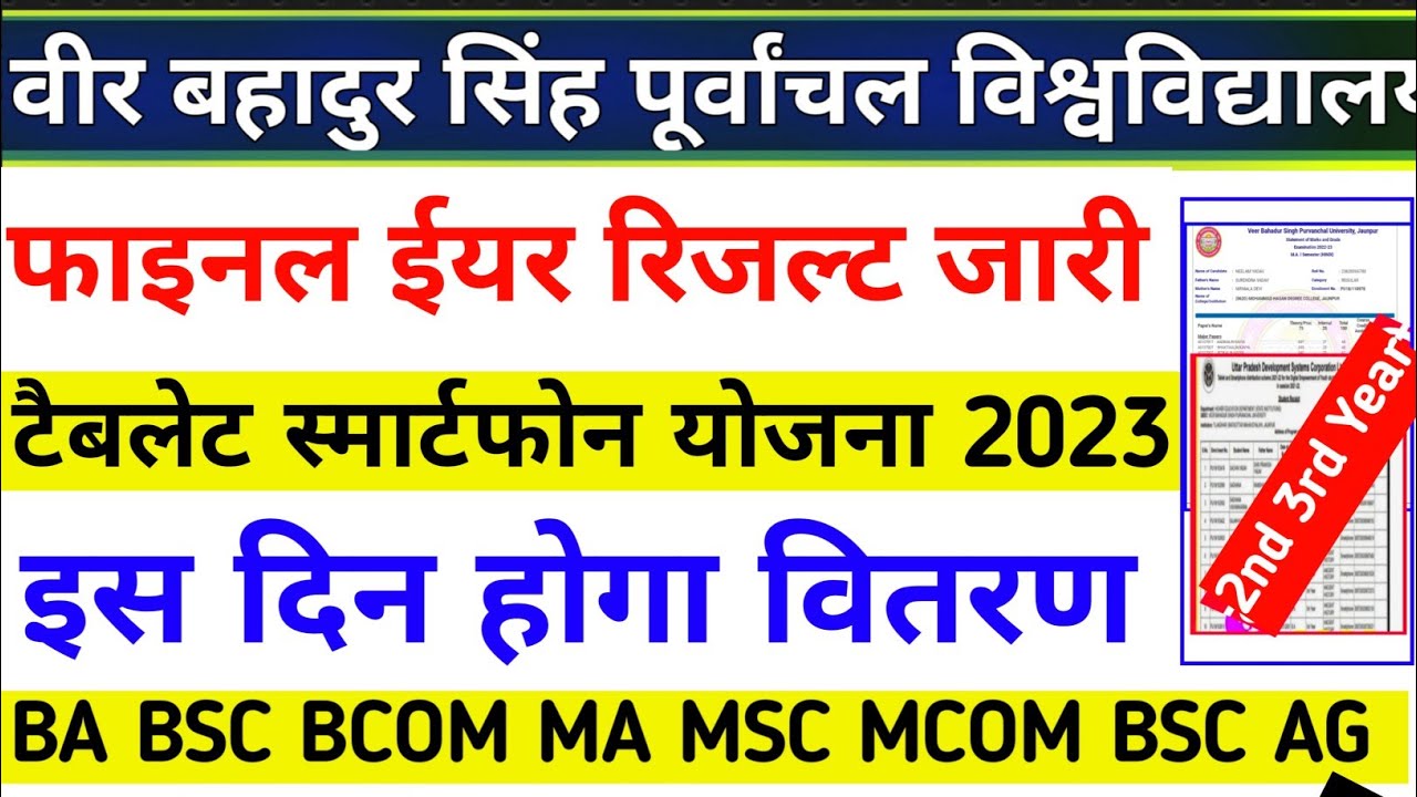 Vbspu News Today|Vbspu Tablet News Today|Vbspu Result 2023|Up Tablet Yojana Latest News|Vbspu News