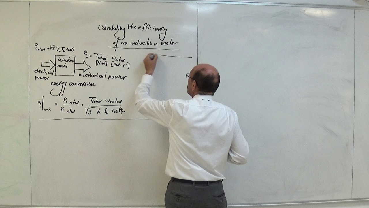 Induction Motors:  Efficiency Calculations, 29/7/2019