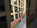 Extreme parkour jump over death drop