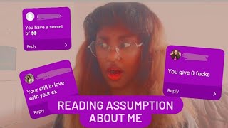 READING ASSUMPTIONS ABOUT ME || Rania Sulemange