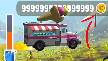 Endless COINS in Crash Delivery: car jumping (gold,currency,mining,money)