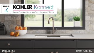 Sensate Touchless Faucet with KOHLER Konnect – App Set-Up for Android Phone screenshot 1