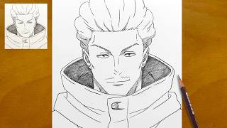 How to Draw Kinji Hakari (Jujutsu Kaisen) | Anime Sketch