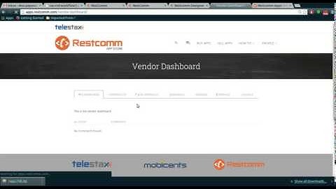 Submitting an application to RestComm Application Store
