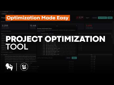 Project Optimization Tool Trailer | Unreal Engine Plugin | Leartes Tools